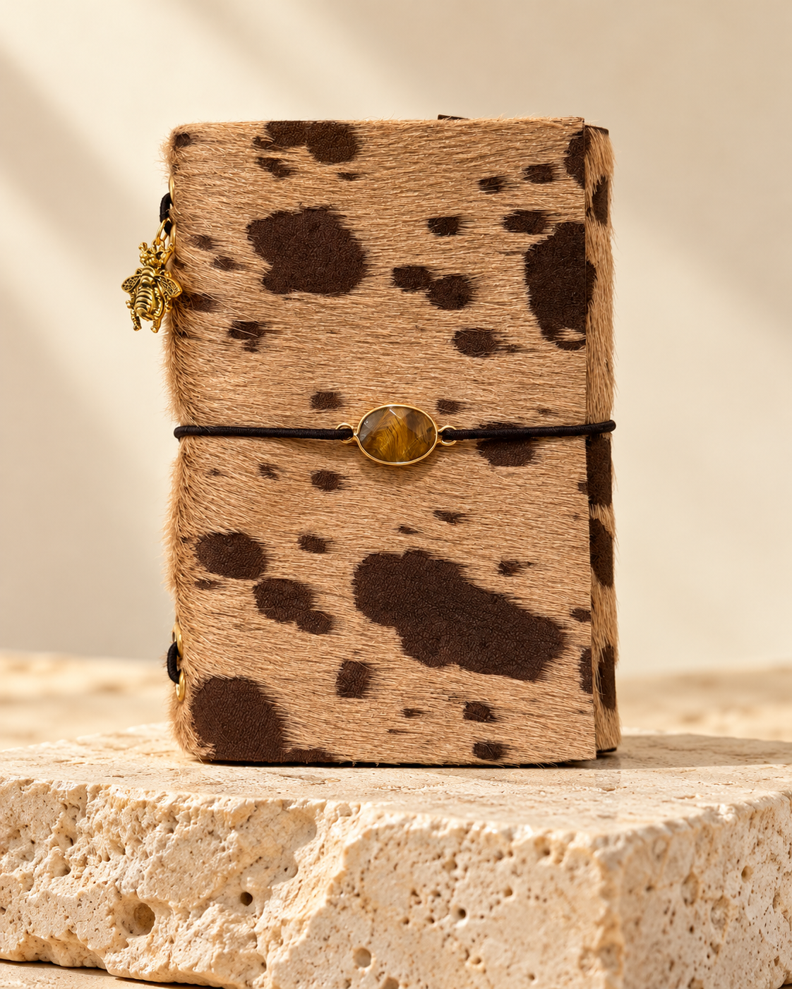 Aurelia Piccola — Genuine Spotted Cowhide Passport Holder