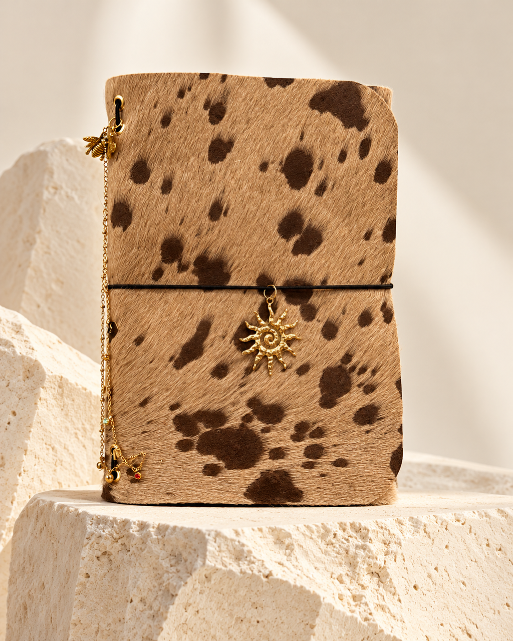 Aurelia — Genuine Spotted Cowhide A5 Journal