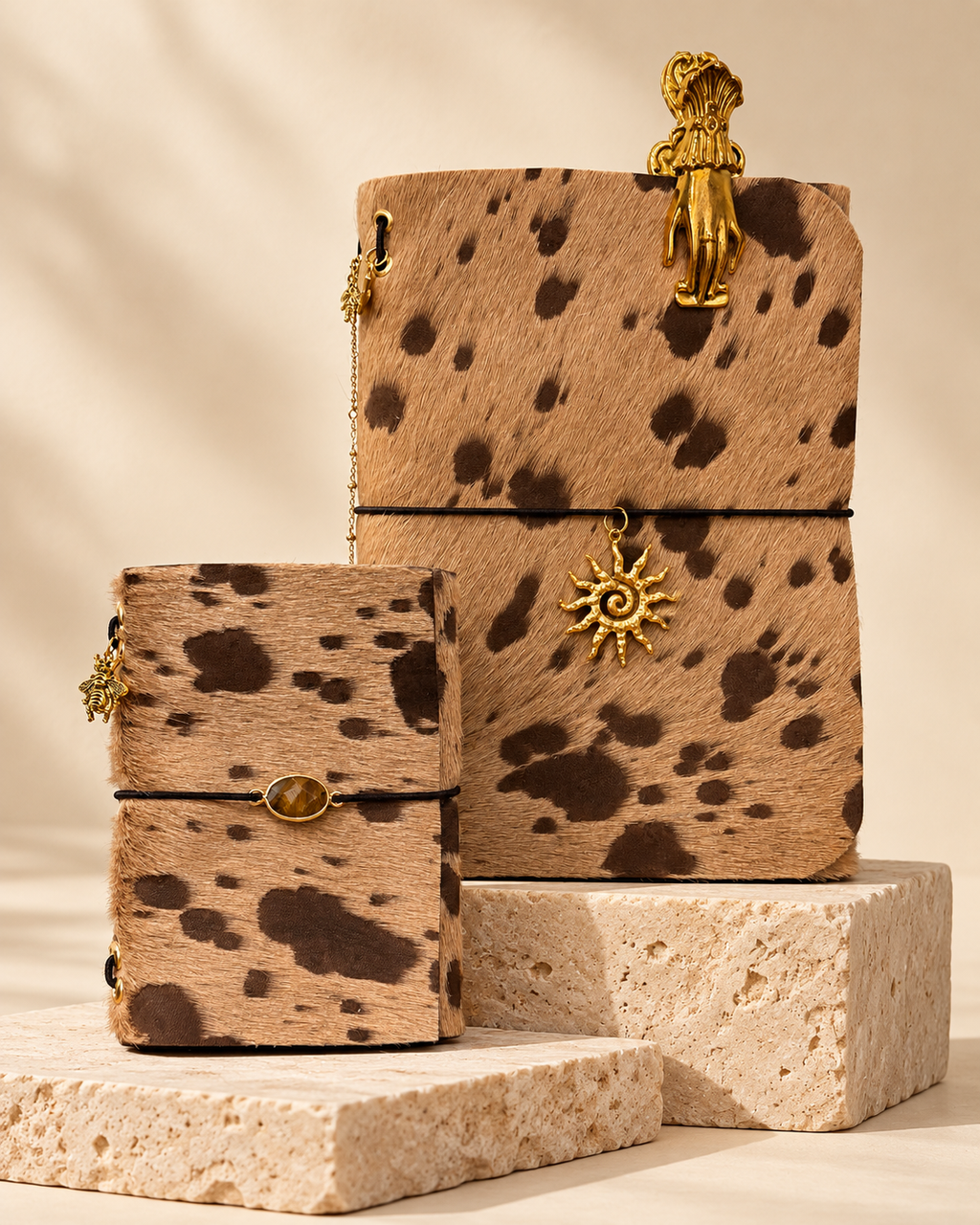 Aurelia Piccola — Genuine Spotted Cowhide Passport Holder