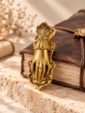 Vintage Gold Hand Journal Clip